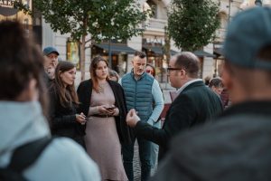 Participants of the Artisjus press walk celebrating the Year of Hungarian Songwriting